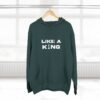 Chess King Three-Panel Fleece Hoodie - Like A King Hoodie for the Chess Mover in You