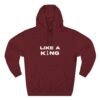 Chess King Three-Panel Fleece Hoodie - Like A King Hoodie for the Chess Mover in You