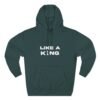 Chess King Three-Panel Fleece Hoodie - Like A King Hoodie for the Chess Mover in You