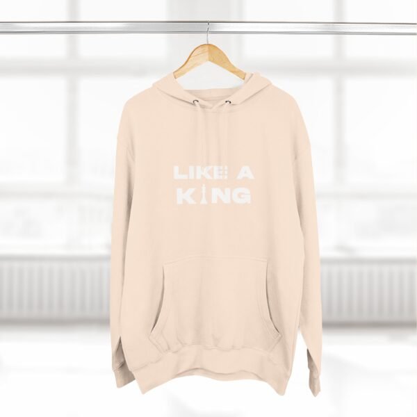 Chess King Three-Panel Fleece Hoodie - Like A King Hoodie for the Chess Mover in You