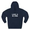 Chess King Three-Panel Fleece Hoodie - Like A King Hoodie for the Chess Mover in You