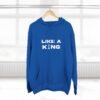 Chess King Three-Panel Fleece Hoodie - Like A King Hoodie for the Chess Mover in You