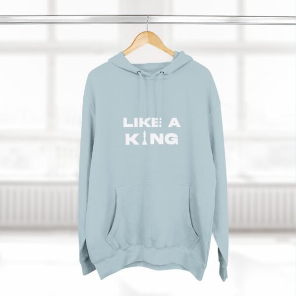 Chess King Three-Panel Fleece Hoodie - Like A King Hoodie for the Chess Mover in You