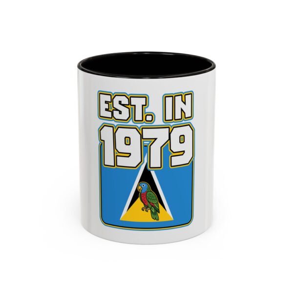 10453686805053485460_2048-1.jpeg Saint Lucian Established in 1979 Mug