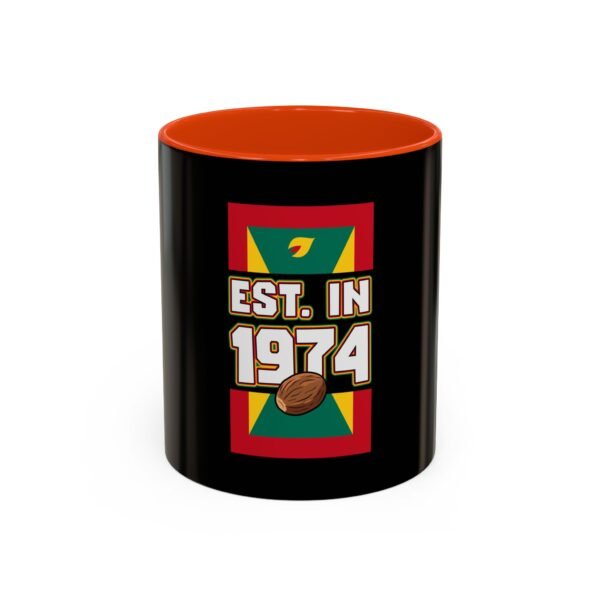 13076793610880245589_2048.jpeg 1974 Established Coffee Mug — Retro Grenadian Flag Design (11oz, 15oz)