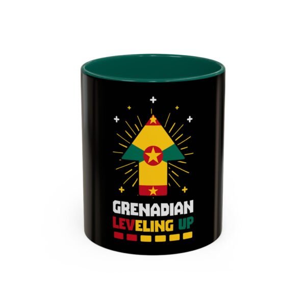 Grenadian Leveling Up Mug — Colorful Arrow Flag Design (11oz & 15oz)