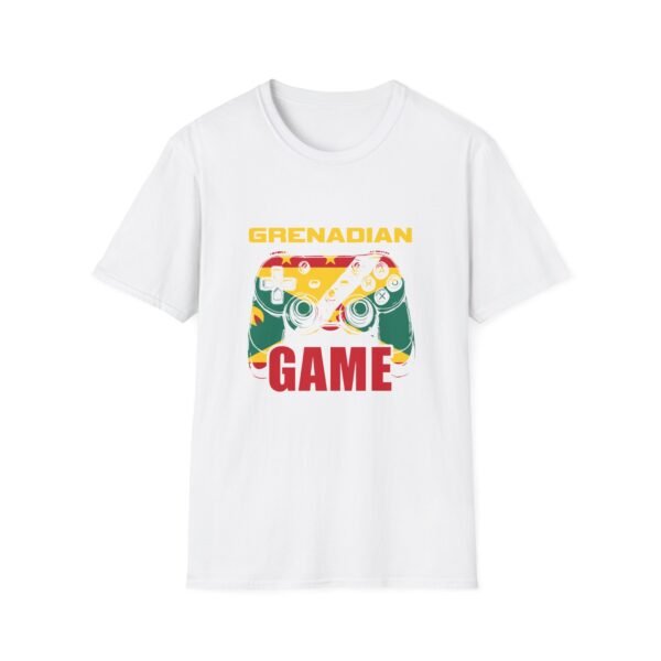 2291463661086860200_2048.jpeg Grenadian Game Controller T-Shirt — Retro Flag Gamer Tee