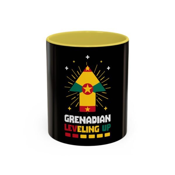 Grenadian Leveling Up Mug — Colorful Arrow Flag Design (11oz & 15oz)