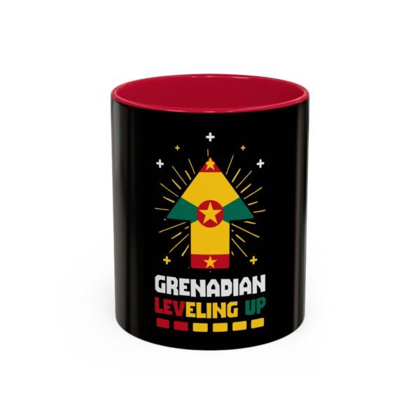 Grenadian Leveling Up Mug — Colorful Arrow Flag Design (11oz & 15oz)