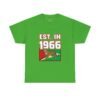 "EST. IN 1966" Vintage Leopard Graphic Tee (Retro Heritage Pride)