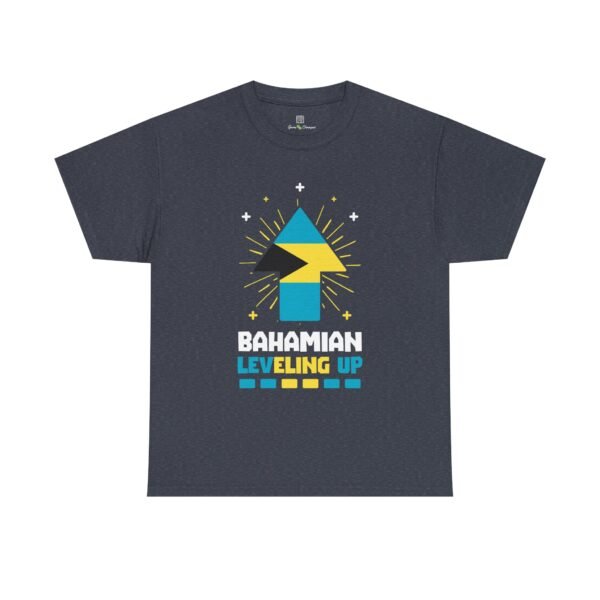 Bahamian Leveling Up T-Shirt — Bahama Flag Up Arrow Pride Tee