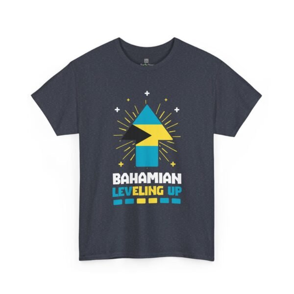 Bahamian Leveling Up T-Shirt — Bahama Flag Up Arrow Pride Tee