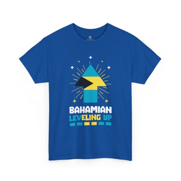 Bahamian Leveling Up T-Shirt — Bahama Flag Up Arrow Pride Tee