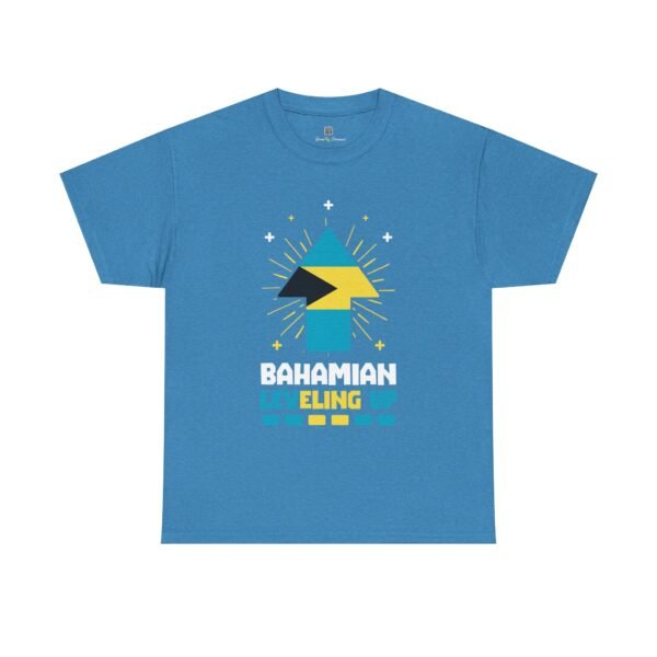 Bahamian Leveling Up T-Shirt — Bahama Flag Up Arrow Pride Tee