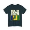 Est. In 1979 Parrot Graphic Tee — Retro Tropical Birthday Shirt