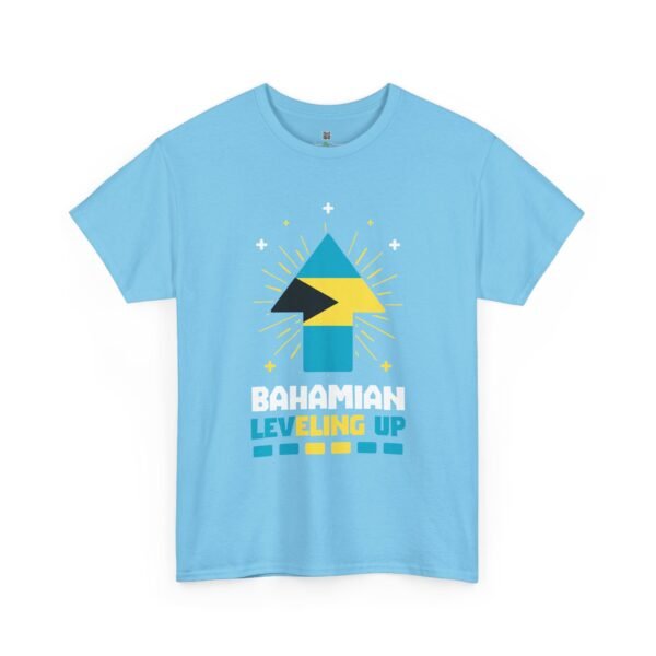 Bahamian Leveling Up T-Shirt — Bahama Flag Up Arrow Pride Tee