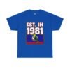 1981 Toucan Retro T‑Shirt — Established 1981 Vintage Bird Graphic Tee