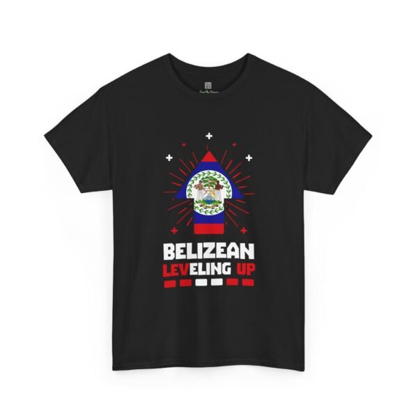 Belizean Leveling Up T-Shirt — Belize Flag & Crest Graphic Tee