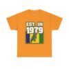Est. In 1979 Parrot Graphic Tee — Retro Tropical Birthday Shirt