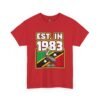 T-Shirt — "EST. in 1983" St. Kitts & Nevis Retro Pelican Flag Tee
