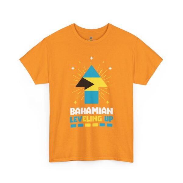 Bahamian Leveling Up T-Shirt — Bahama Flag Up Arrow Pride Tee