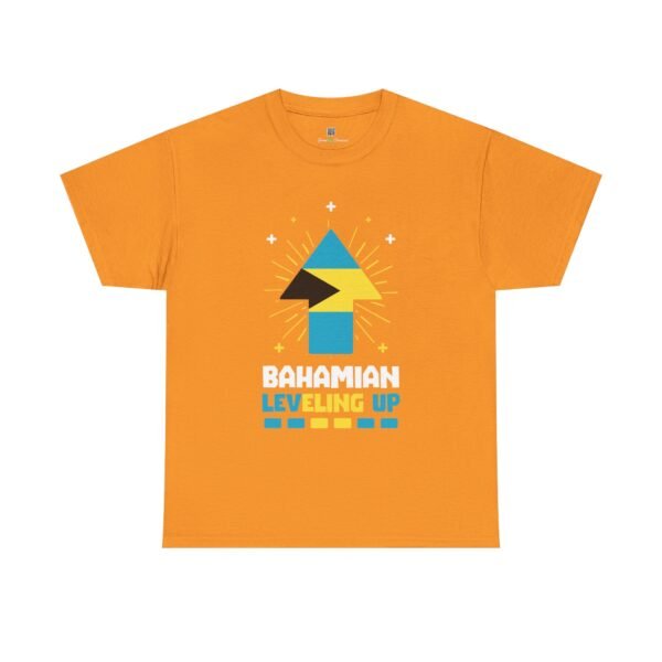 Bahamian Leveling Up T-Shirt — Bahama Flag Up Arrow Pride Tee