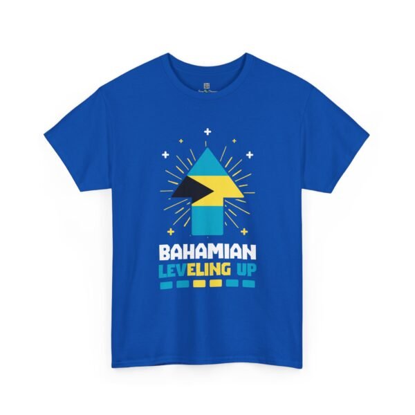 Bahamian Leveling Up T-Shirt — Bahama Flag Up Arrow Pride Tee