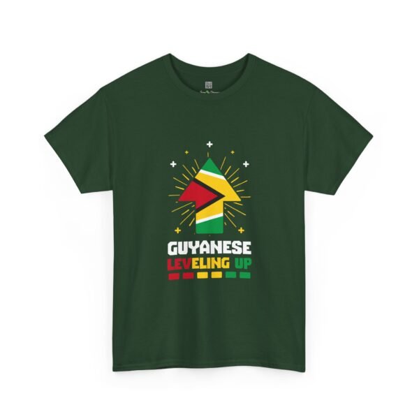 Guyanese Leveling Up T‑Shirt — Guyana Flag Pride Tee