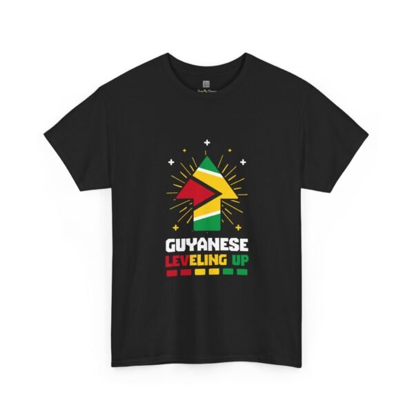 Guyanese Leveling Up T‑Shirt — Guyana Flag Pride Tee