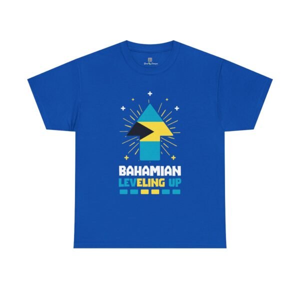 Bahamian Leveling Up T-Shirt — Bahama Flag Up Arrow Pride Tee