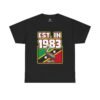 T-Shirt — "EST. in 1983" St. Kitts & Nevis Retro Pelican Flag Tee