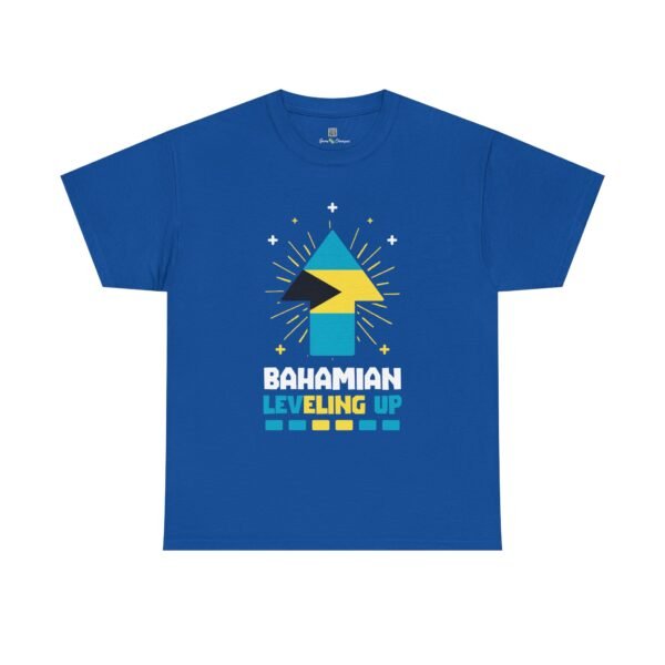 Bahamian Leveling Up T-Shirt — Bahama Flag Up Arrow Pride Tee