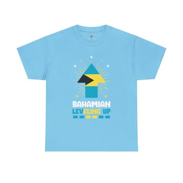 Bahamian Leveling Up T-Shirt — Bahama Flag Up Arrow Pride Tee