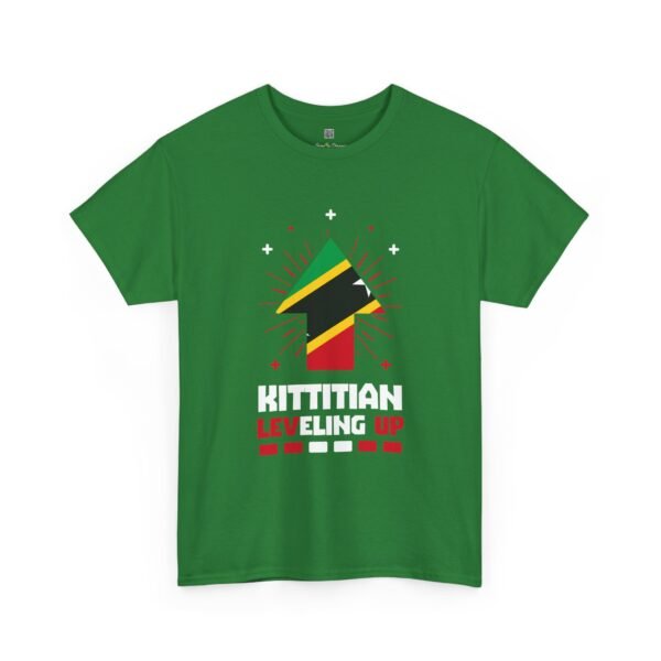 Kittitian Leveling Up T-Shirt — St. Kitts Flag Birthday Tee