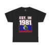 1981 Toucan Retro T‑Shirt — Established 1981 Vintage Bird Graphic Tee