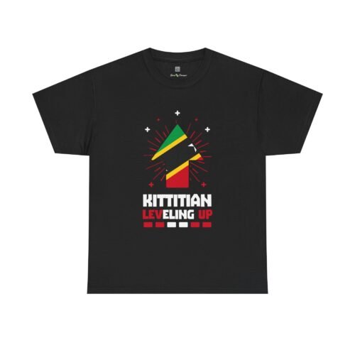 Kittitian Leveling Up T-Shirt — St. Kitts Flag Birthday Tee