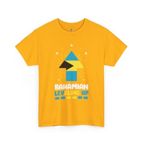 Bahamian Leveling Up T-Shirt — Bahama Flag Up Arrow Pride Tee