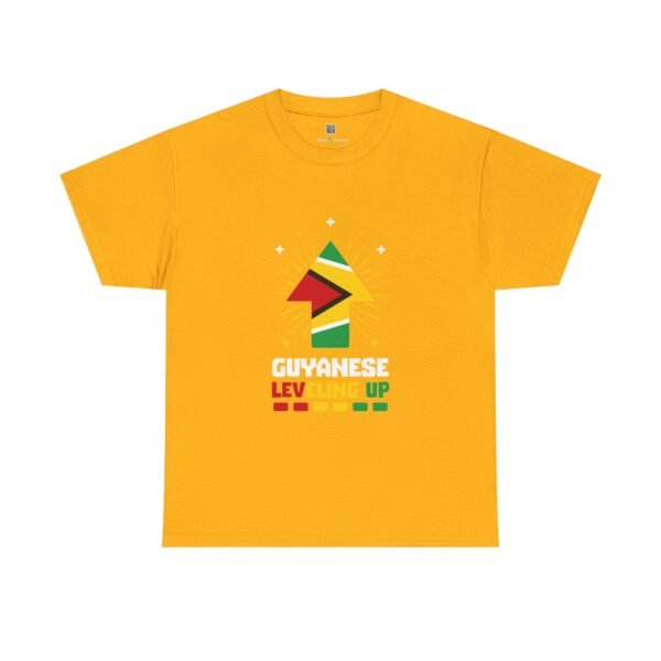 Guyanese Leveling Up T‑Shirt — Guyana Flag Pride Tee