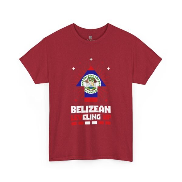Belizean Leveling Up T-Shirt — Belize Flag & Crest Graphic Tee