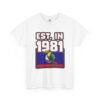 1981 Toucan Retro T‑Shirt — Established 1981 Vintage Bird Graphic Tee