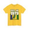 Est. In 1979 Parrot Graphic Tee — Retro Tropical Birthday Shirt