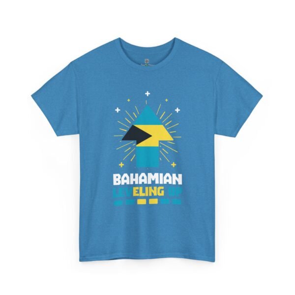 Bahamian Leveling Up T-Shirt — Bahama Flag Up Arrow Pride Tee