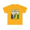 Est. In 1979 Parrot Graphic Tee — Retro Tropical Birthday Shirt